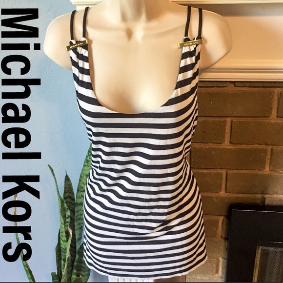 MICHAEL Michael Kors Tops - 🦓 Michael Kors striped tank shirt